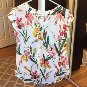 Fun2Fun Walden Split Neck Blouse